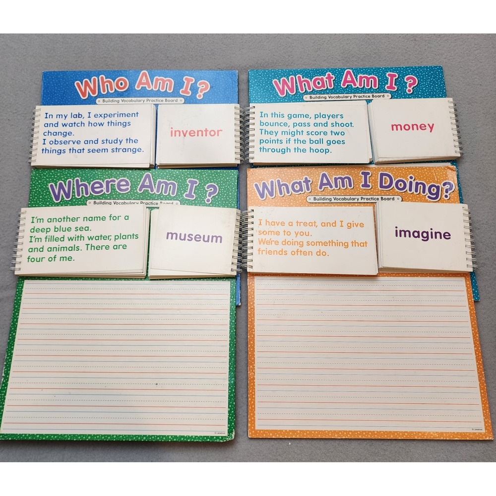 Lakeshore Building Vocabulary Practice Boards Set 4 RR881 RR882 RR883 RR884